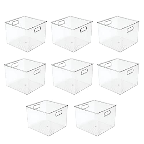 Foto 1 | Papelera Organizadora De Almacenamiento Mdesign Craft Room  Paquete De 8 Unidades  Transparente - Venta Internacional.