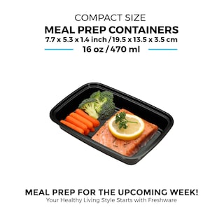 Foto 5 | Recipientes De Almacenamiento De Alimentos Freshware Meal Prep 1 Compartimento - Venta Internacional.