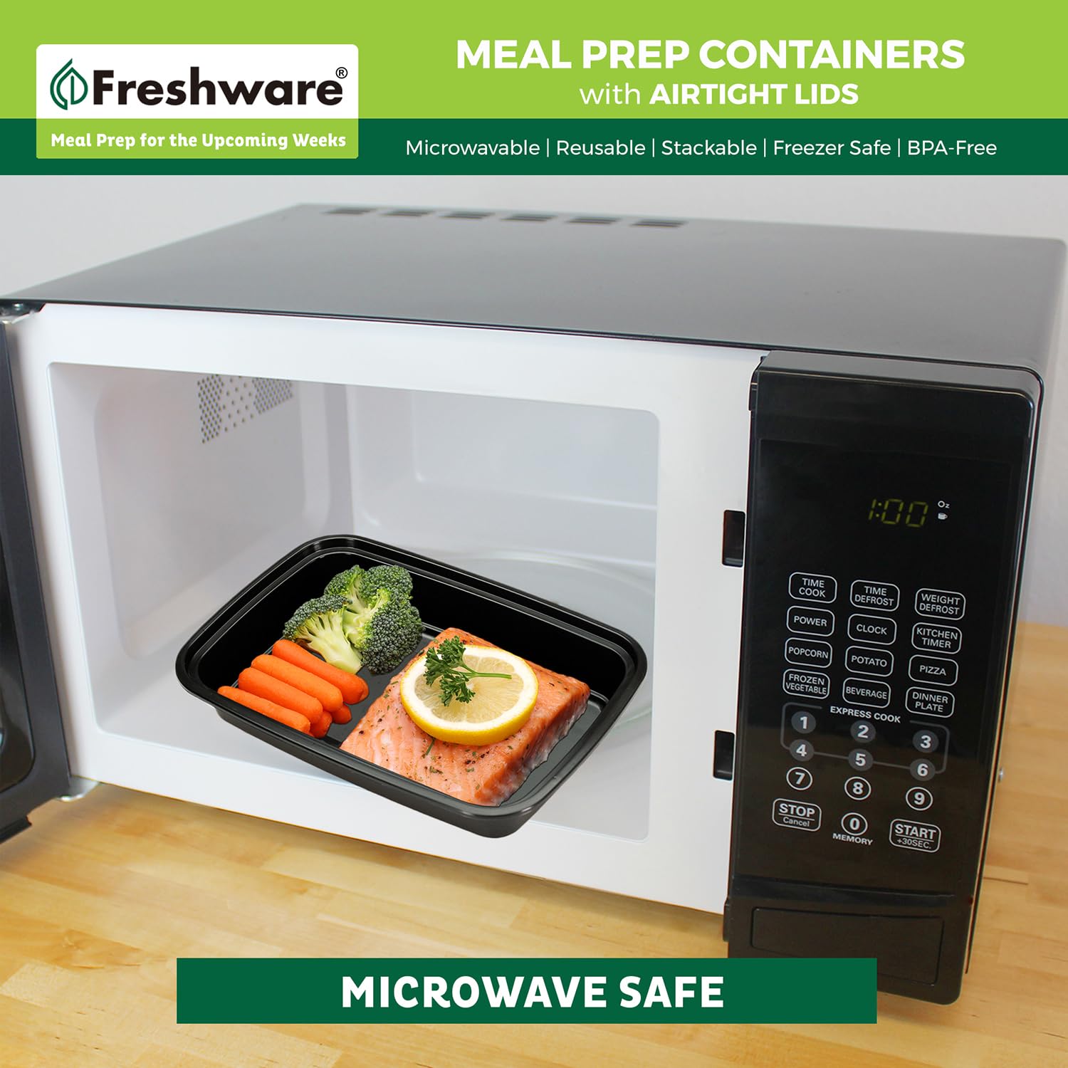 Foto 4 pulgar | Recipientes Para Preparación De Comidas Freshware  1 Compartimento  50 Unidades  700 Ml - Venta Internacional.