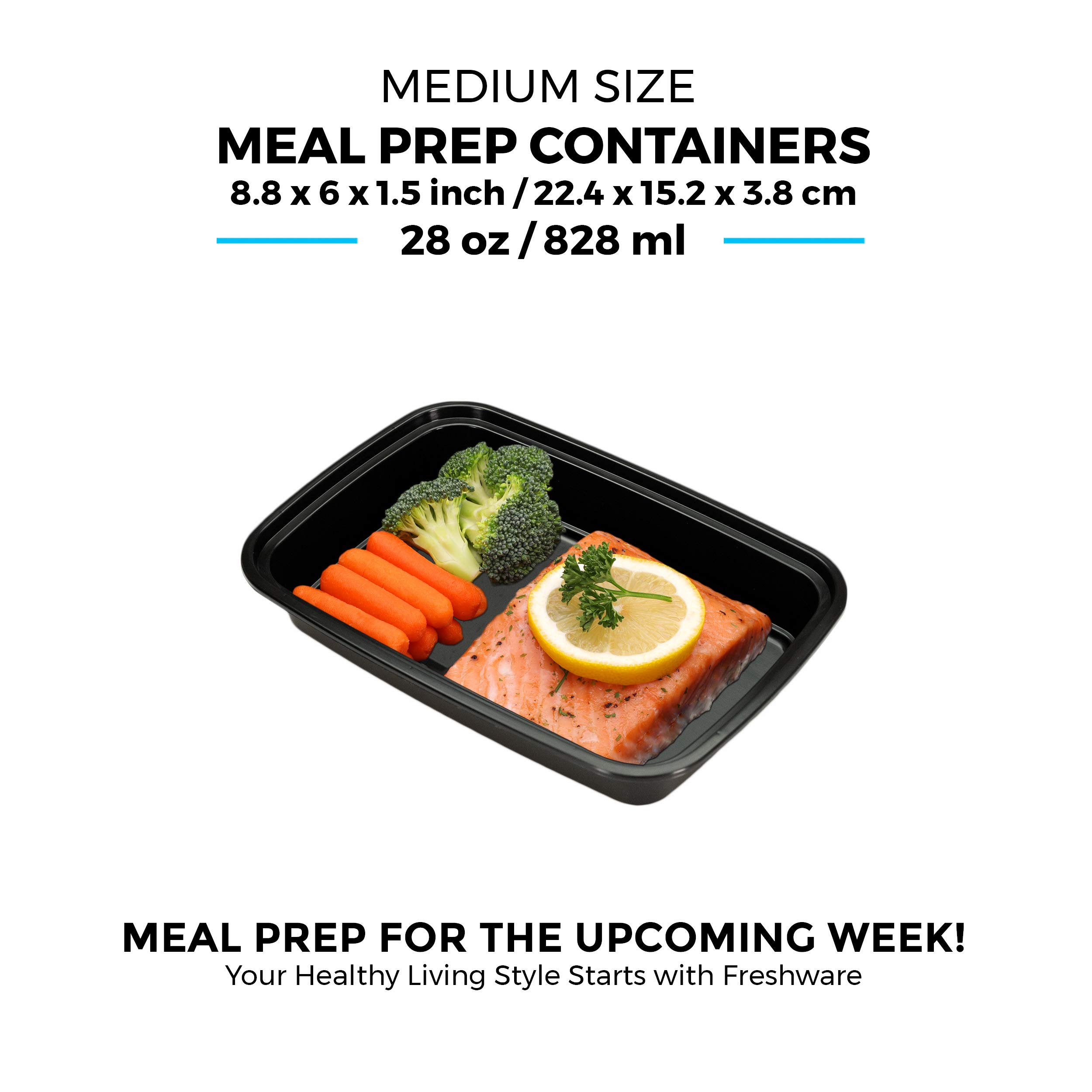 Foto 6 pulgar | Recipientes De Almacenamiento De Alimentos Freshware Meal Prep  1 Compartimento - Venta Internacional.