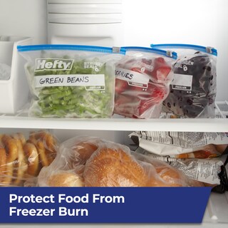 Foto 5 | Bolsas De Almacenamiento Hefty Slider Para Congelador Cocina Cuarto De Galón 15 Unidades Azules - Venta Internaci