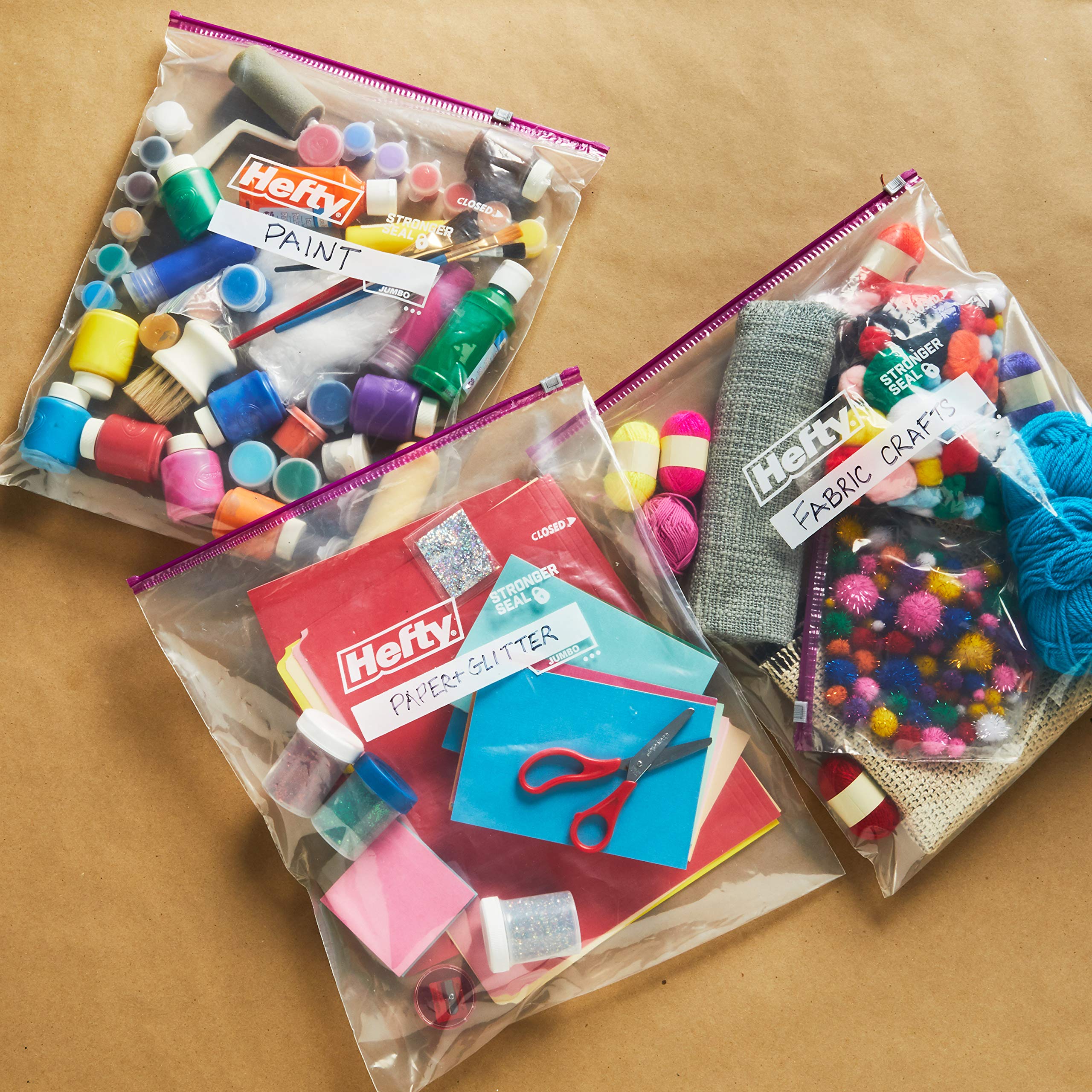Foto 3 pulgar | Bolsas De Almacenamiento Hefty Slider Jumbo 9 X 10 2 5 L (90 En Total) - Venta Internacional.