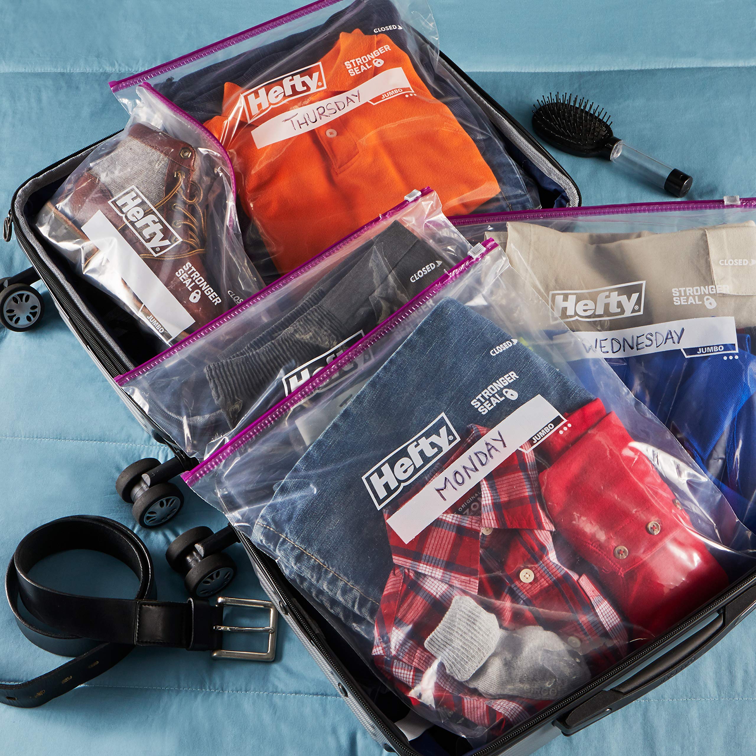 Foto 5 pulgar | Bolsas De Almacenamiento Hefty Slider Jumbo 9 X 10 2 5 L (90 En Total) - Venta Internacional.