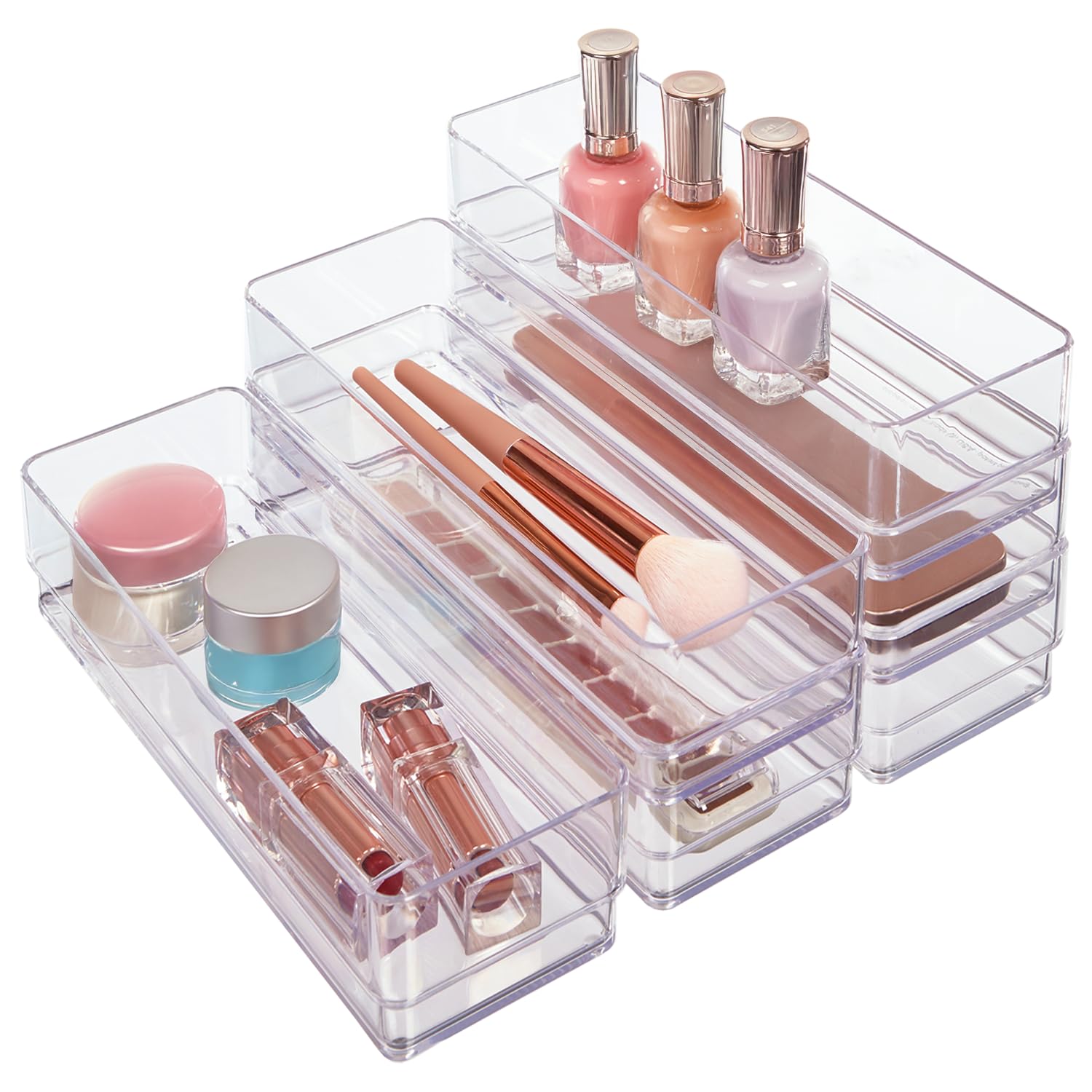 Foto 1 | Set Organizador De Cajones Stori Simplesort  6 Piezas  Plástico Transparente - Venta Internacional.