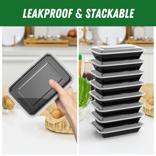 Foto 4 | Envases Dealusy Para Preparación De Comidas 50 Unidades 800 Ml Reutilizables Con Tapas - Venta Internacional.