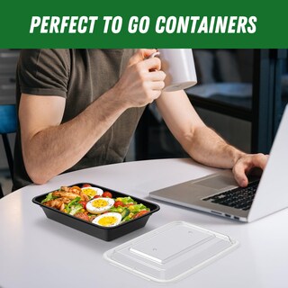 Foto 7 | Envases Dealusy Para Preparación De Comidas 50 Unidades 800 Ml Reutilizables Con Tapas - Venta Internacional.
