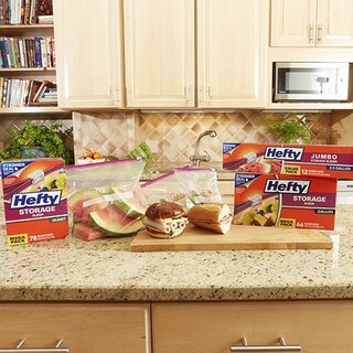 Foto 2 | Bolsas De Almacenamiento Hefty Slider De Un Cuarto De Galón 20 Unidades Sin Bpa - Venta Internacional.