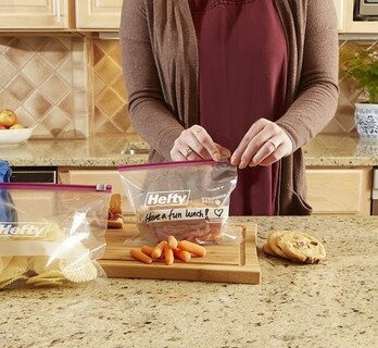 Foto 5 | Bolsas De Almacenamiento Hefty Slider De Un Cuarto De Galón 20 Unidades Sin Bpa - Venta Internacional.