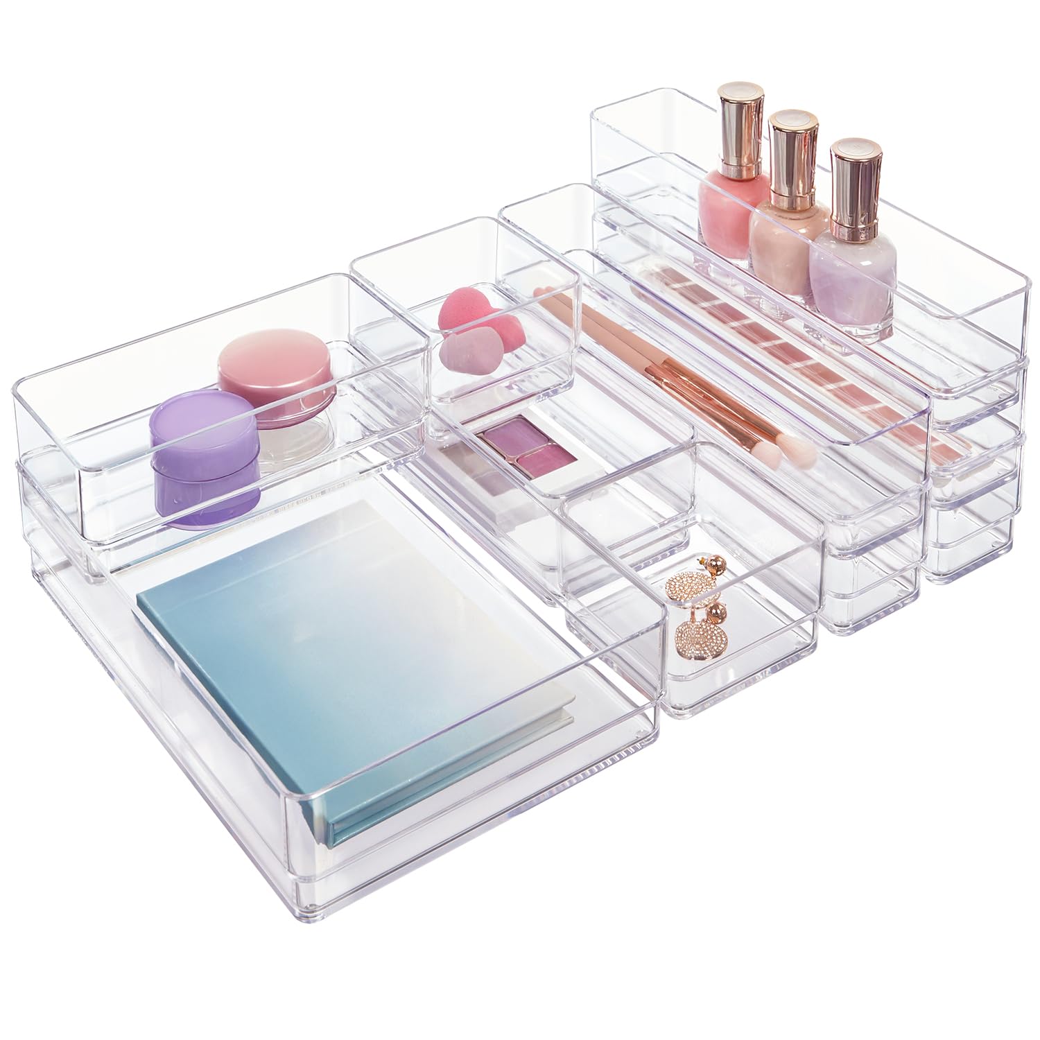 Foto 2 pulgar | Set Organizador De Cajones Stori Simplesort  10 Piezas  Plástico Transparente - Venta Internacional.
