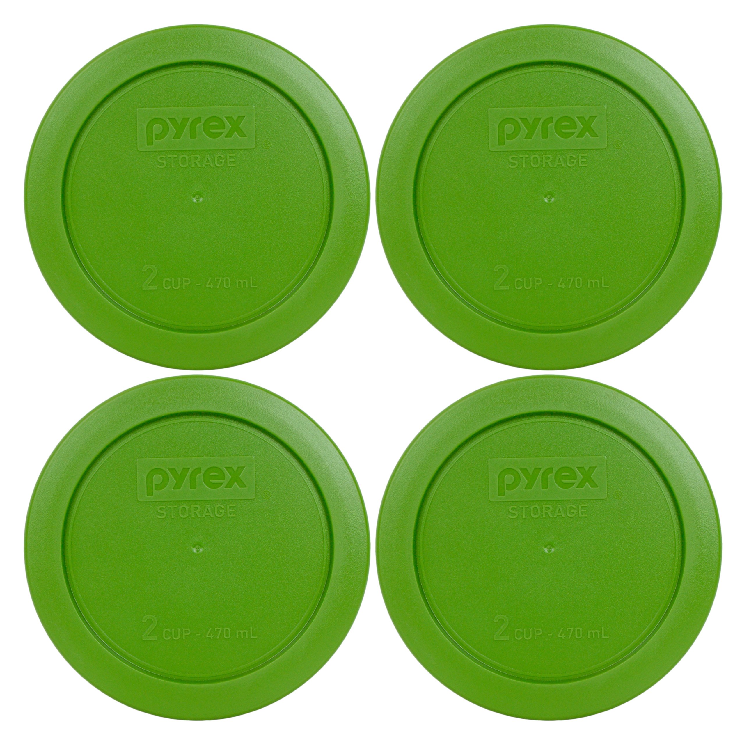 Foto 2 pulgar | Tapa De Almacenamiento De Alimentos Pyrex 7200 Pc Para 2 Tazas De Plástico Verde X4 - Venta Internacional.