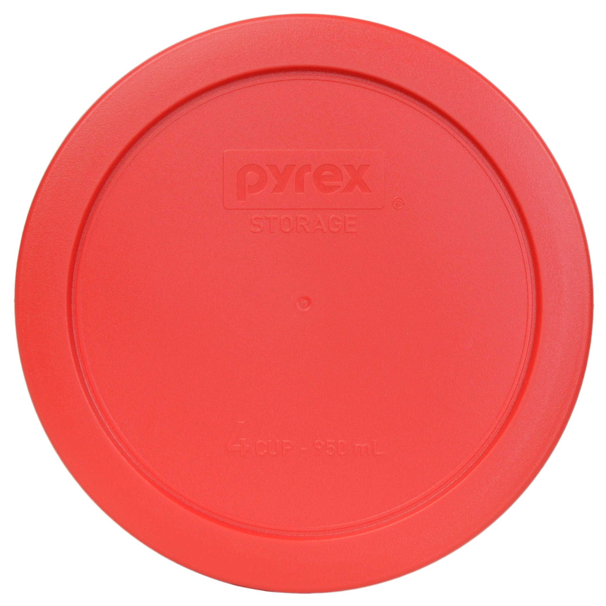 Foto 3 pulgar | Tapas De Almacenamiento De Alimentos Pyrex 7201-pc  4 Tazas  Plástico Rojo  X3 - Venta Internacional.