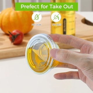 Foto 4 | Juego De Vasos Jello Shot Cups Dealusy 360 De 100 Ml Con Tapa Aptos Para Alimentos - Venta Internacional.