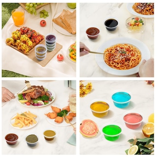 Foto 7 | Juego De Vasos Jello Shot Cups Dealusy 360 De 100 Ml Con Tapa Aptos Para Alimentos - Venta Internacional.