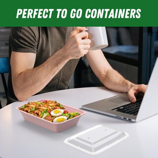 Foto 7 | Recipientes Dealusy Para Preparación De Comidas 32 Oz (paquete De 50) Con Tapas Fáciles De Abrir - Venta Internaciona
