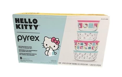 Foto 2 pulgar | Contenedores De Vidrio Pyrex Hello Kitty 2025 Edition - Venta Internacional.