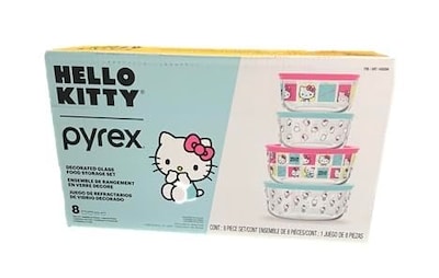 Foto 1 | Contenedores De Vidrio Pyrex Hello Kitty 2025 Edition - Venta Internacional.