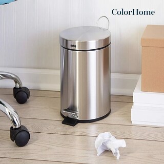 Foto 4 | ''bote De Basura Metalico Acero Inox Con Pedal Cocina 12l Gris ''