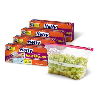 Foto 1 | Bolsas De Almacenamiento Hefty Slider Calendar De Medio Galón 128 Unidades - Venta Internacional.