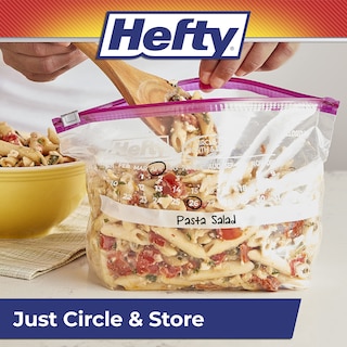 Foto 5 | Bolsas De Almacenamiento Hefty Slider Calendar De Medio Galón 128 Unidades - Venta Internacional.