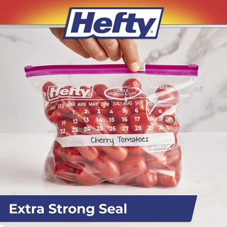 Foto 3 | Bolsas De Almacenamiento Hefty Slider Para Calendario Tamaño Cuarto De Galón 160 Unidades - Venta Internacional.