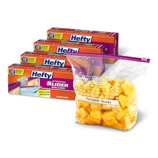 Foto 1 | Bolsas De Almacenamiento Hefty Slider Calendar Tamaño Galón 120 Unidades - Venta Internacional.