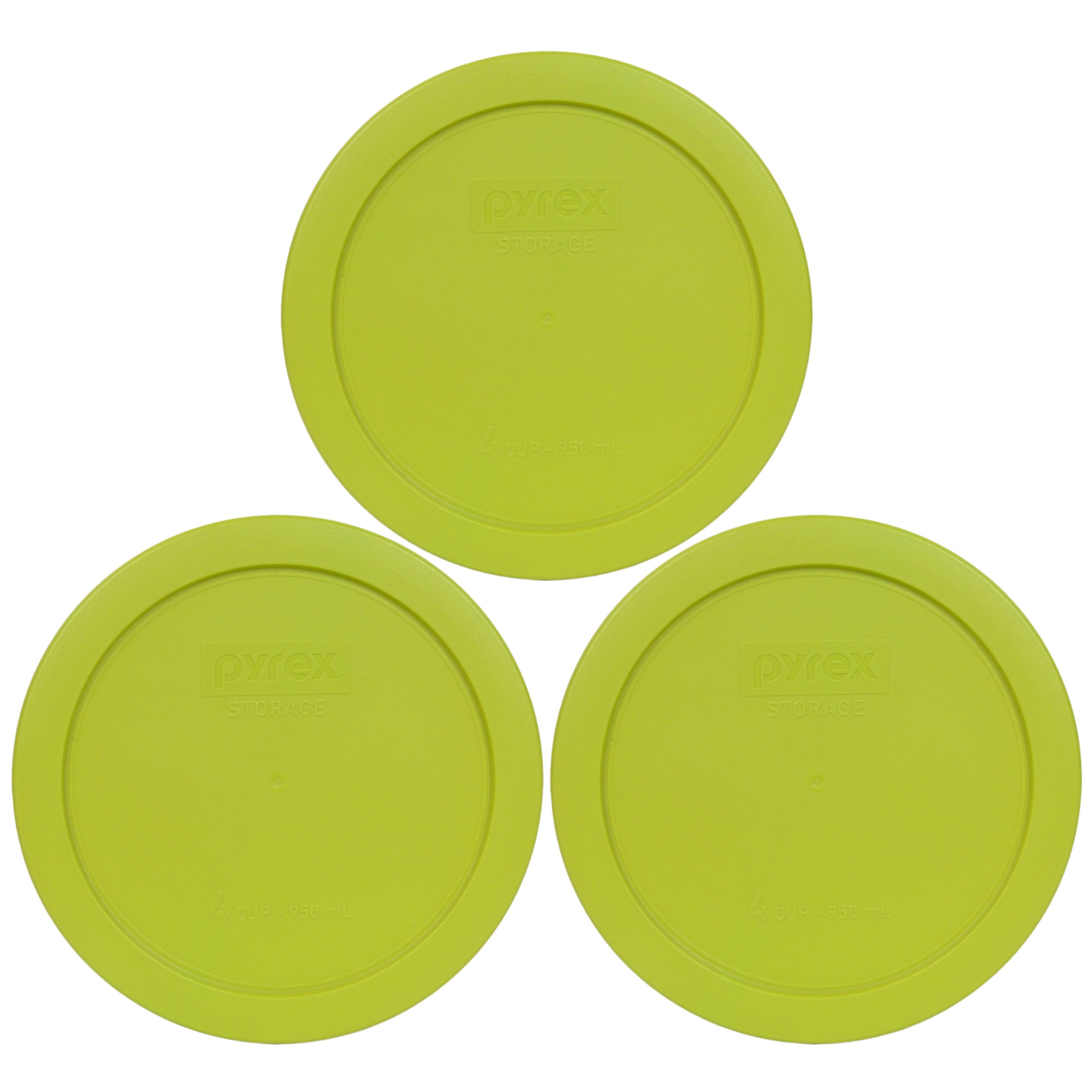 Foto 2 pulgar | Tapa De Almacenamiento Pyrex 7201-pc Edamame Green Para Recipiente De 950 Ml  Paquete De 3 - Venta Internacional.