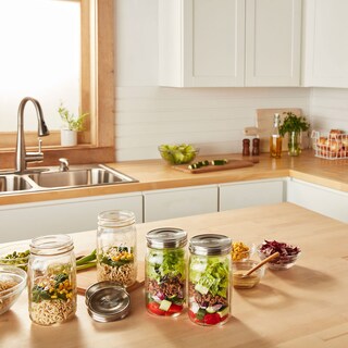 Foto 2 | Mason Jar Tapas En Forma De Bola De Acero Inoxidable Boca Ancha 6 Unidades - Venta Internacional.