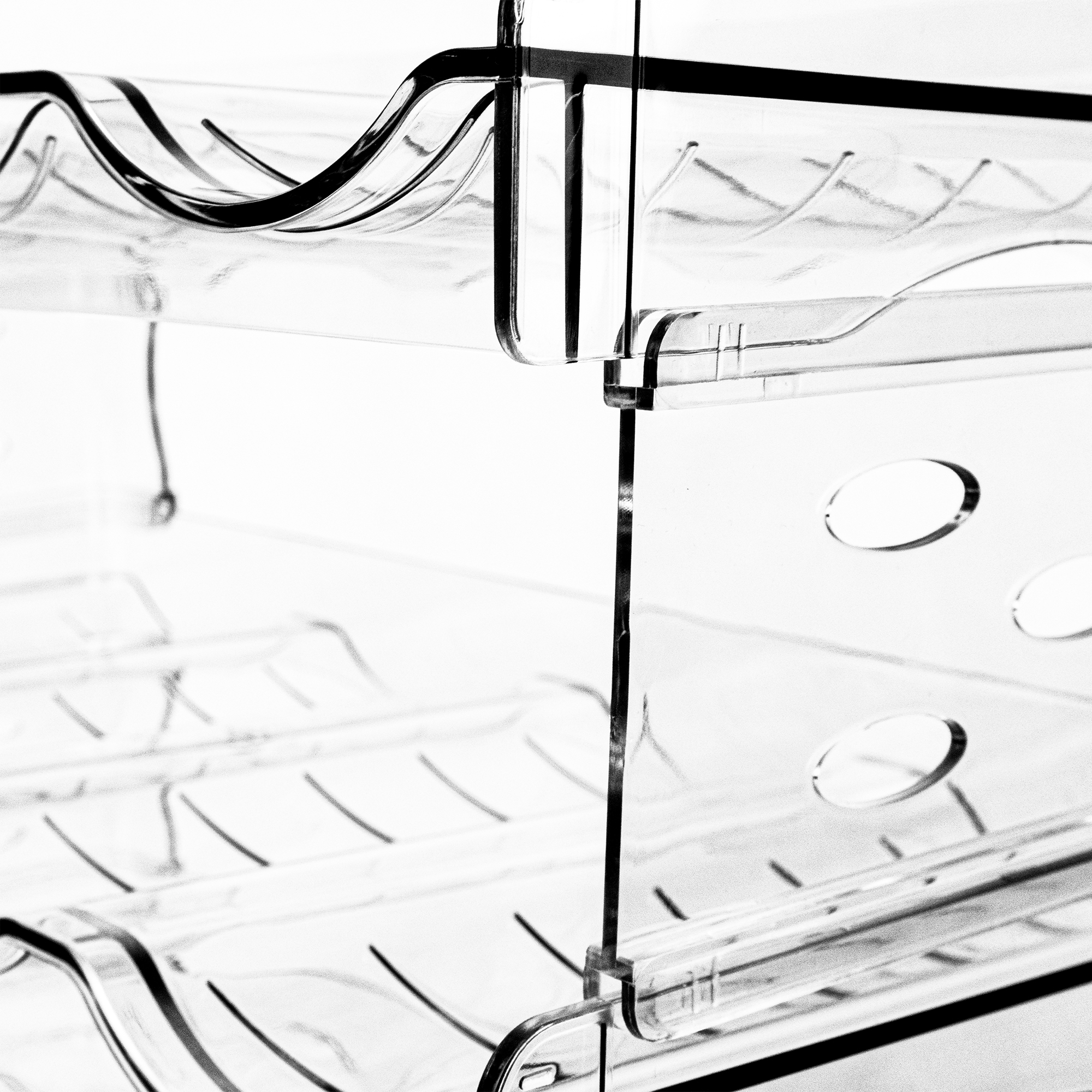 Foto 4 | Estante Porta Botellas de 3 Niveles en Material Pet Brandtrendy  -Organización Ecológica y Estilo Elegante