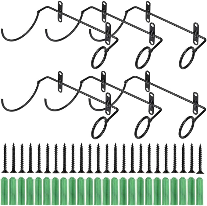 Foto 2 pulgar | Juego de 6 Soportes de Pared para Vino con Herrajes