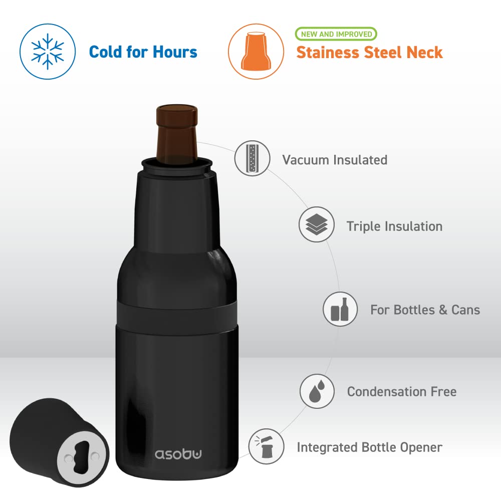 Foto 4 pulgar | Cooler Asobu Frosty Beer 2.0, Acero Inoxidable Aislante, 355 Ml - Venta Internacional.