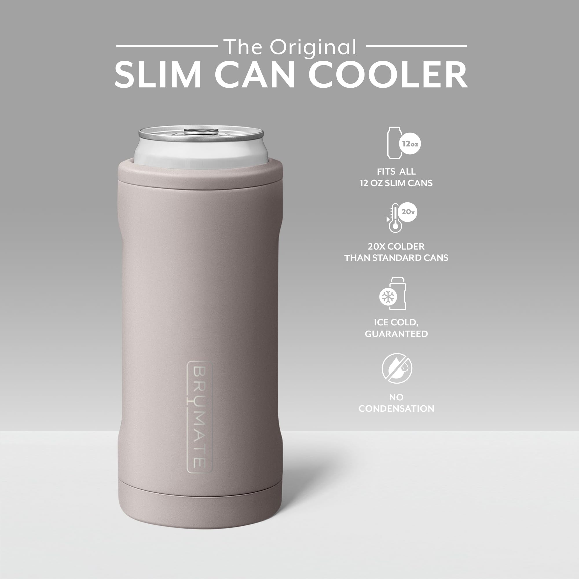 Foto 3 pulgar | Can Cooler Brümate Hopsulator Slim Insulator, 355 Ml, Color Moca - Venta Internacional.