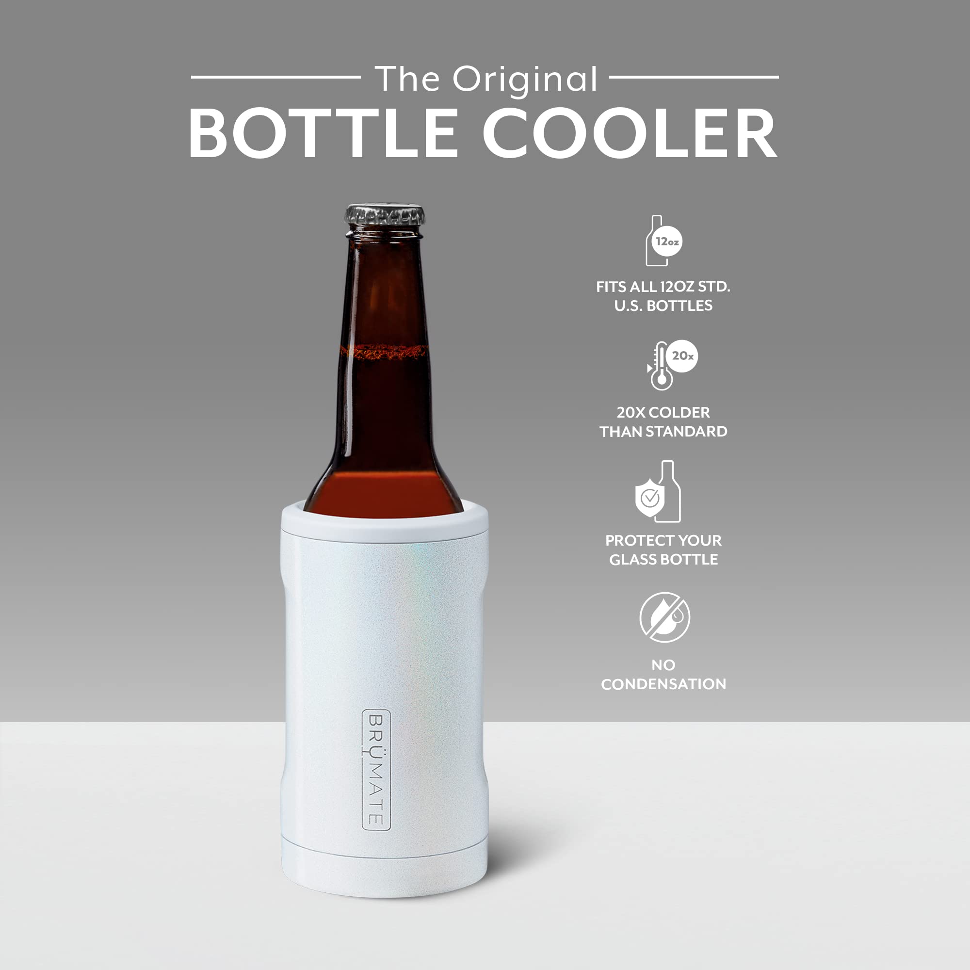 Foto 2 | Enfriador De Botellas Aislante Brümate Hopsulator Bott'l 12 Oz, Color Blanco - Venta Internacional.