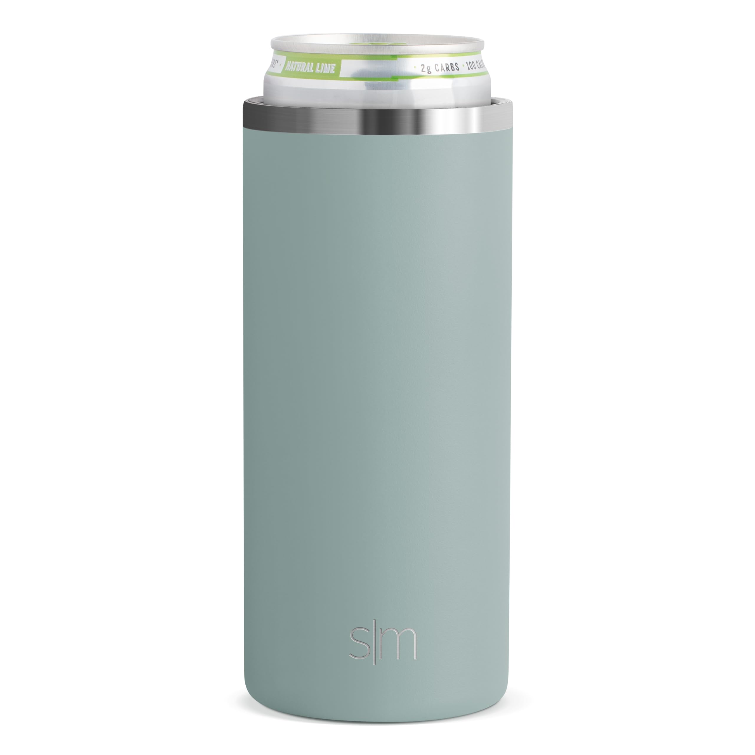 Can Cooler Simple Modern Ranger Collection Slim, 355 Ml, Cristal Marino, Salvia - Venta Internacional.