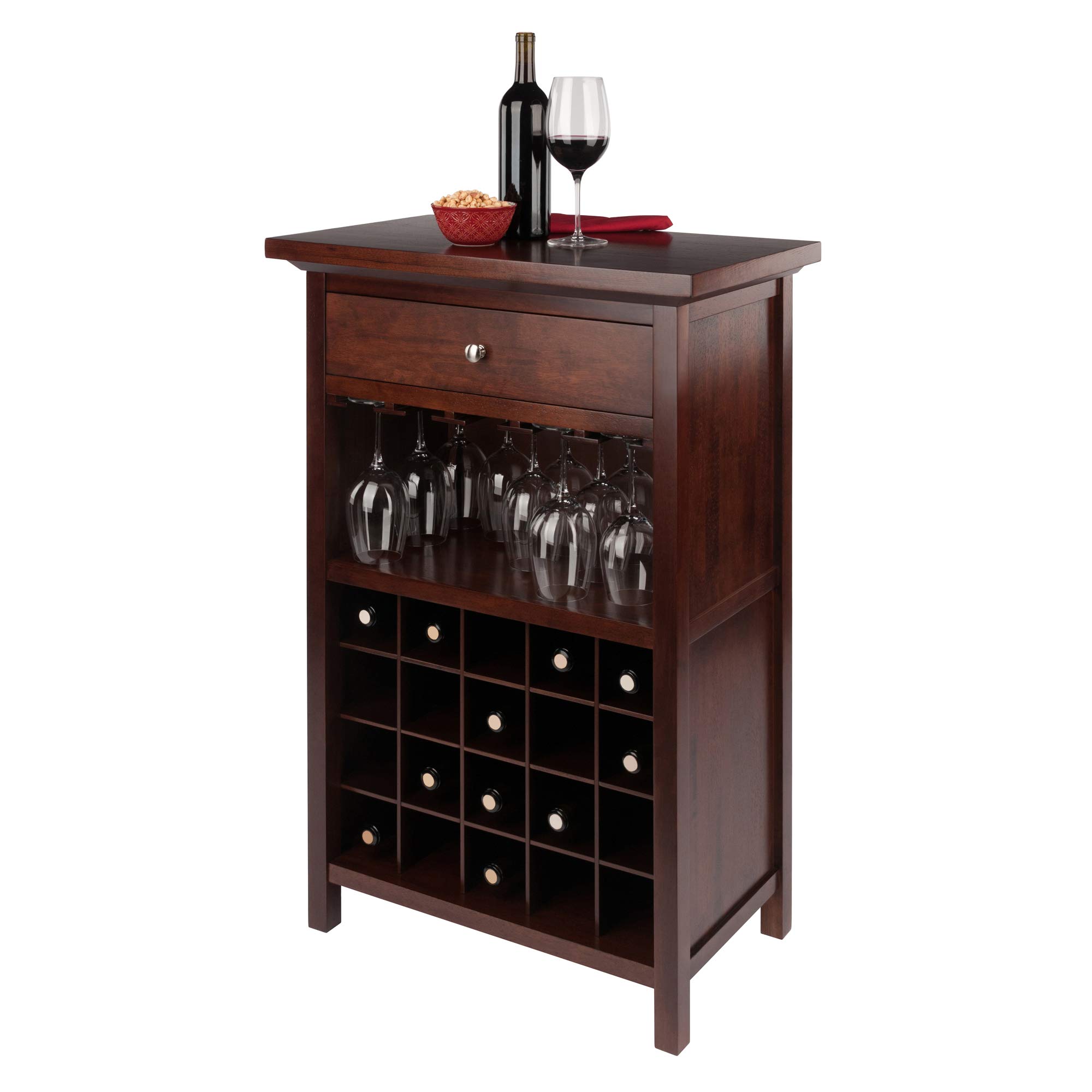 Foto 5 pulgar | Wine Storage Winsome Wood Chablis Walnut Para 20 Botellas - Venta Internacional.