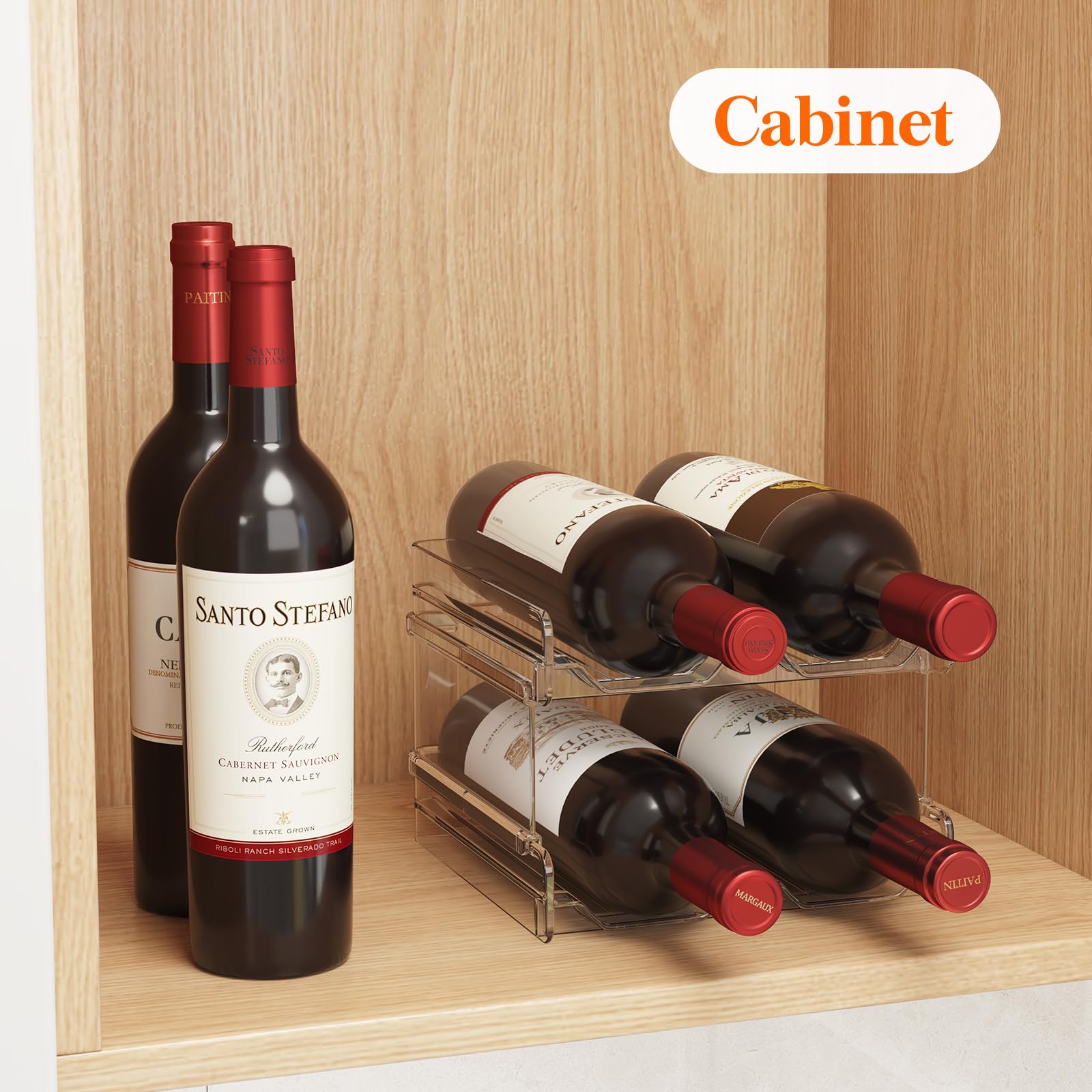 Foto 7 pulgar | Botellero Lifewit De Plástico Apilable Para Nevera, 4 Botellas - Venta Internacional.