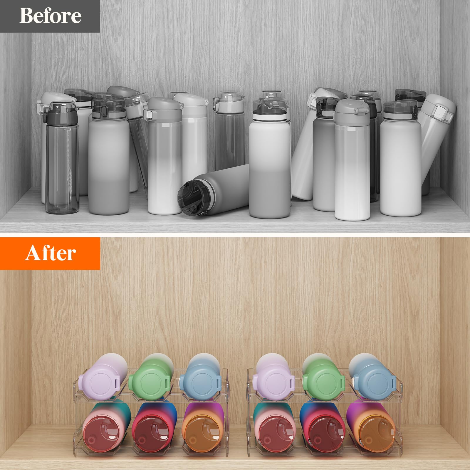 Foto 2 | Organizador de Botellas de Agua Lifewit 4 Niveles - Venta Internacional