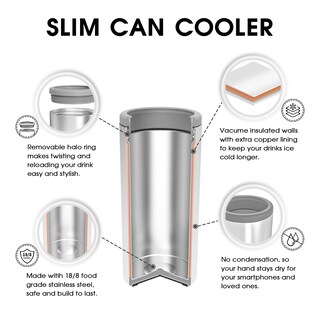 Foto 2 | Can Cooler Tiluck Skinny For Slim Beer & Hard Seltzer, 355 Ml - Venta Internacional.