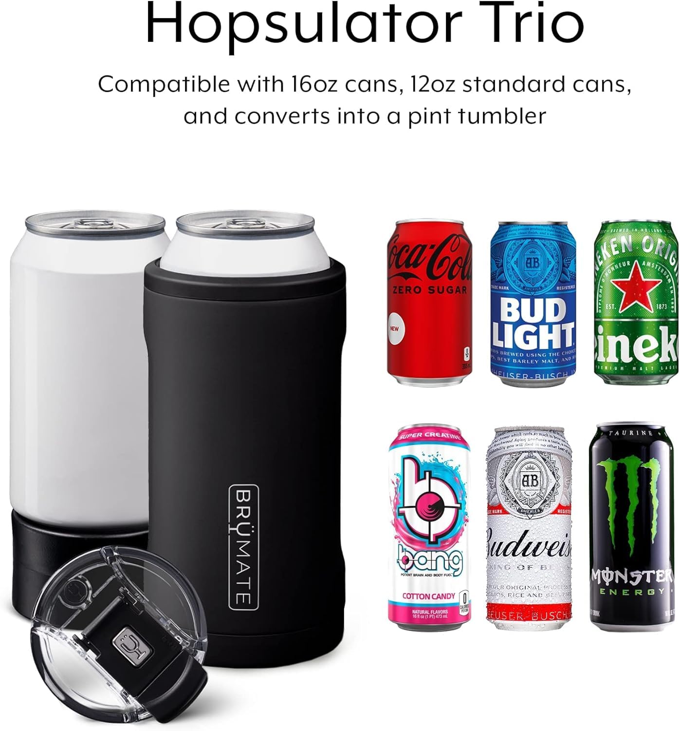 Foto 7 pulgar | Enfriador De Latas Con Aislamiento Y Vaso Brümate Hopsulator Trio - Venta Internacional.