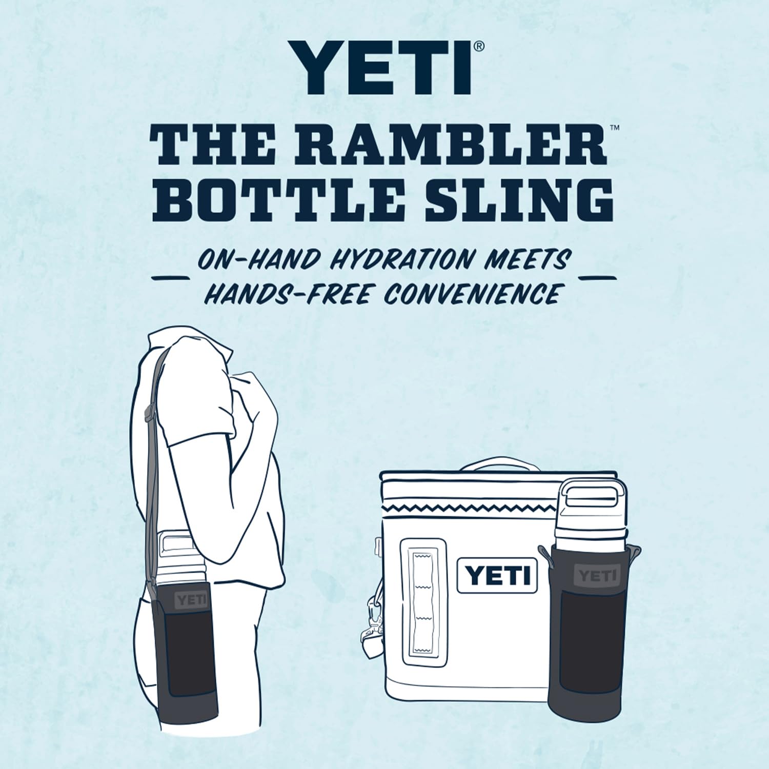 Foto 3 pulgar | Botella Sling Yeti Large Para Botellas Rambler De 770 Y 1065 Ml, Color Negro - Venta Internacional.