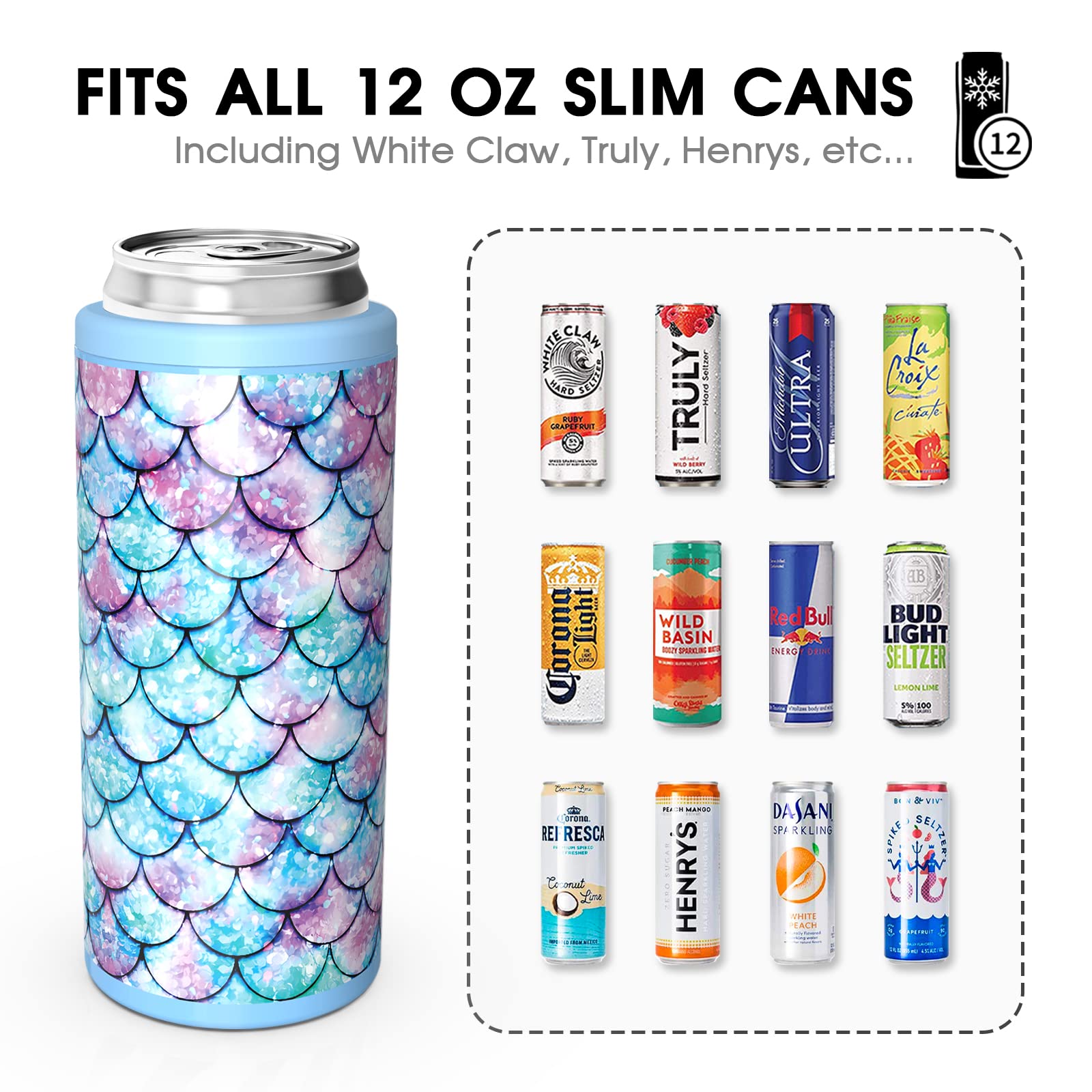 Foto 3 | Can Cooler Tiluck Skinny For Slim Beer & Hard Seltzer, 355 Ml - Venta Internacional.