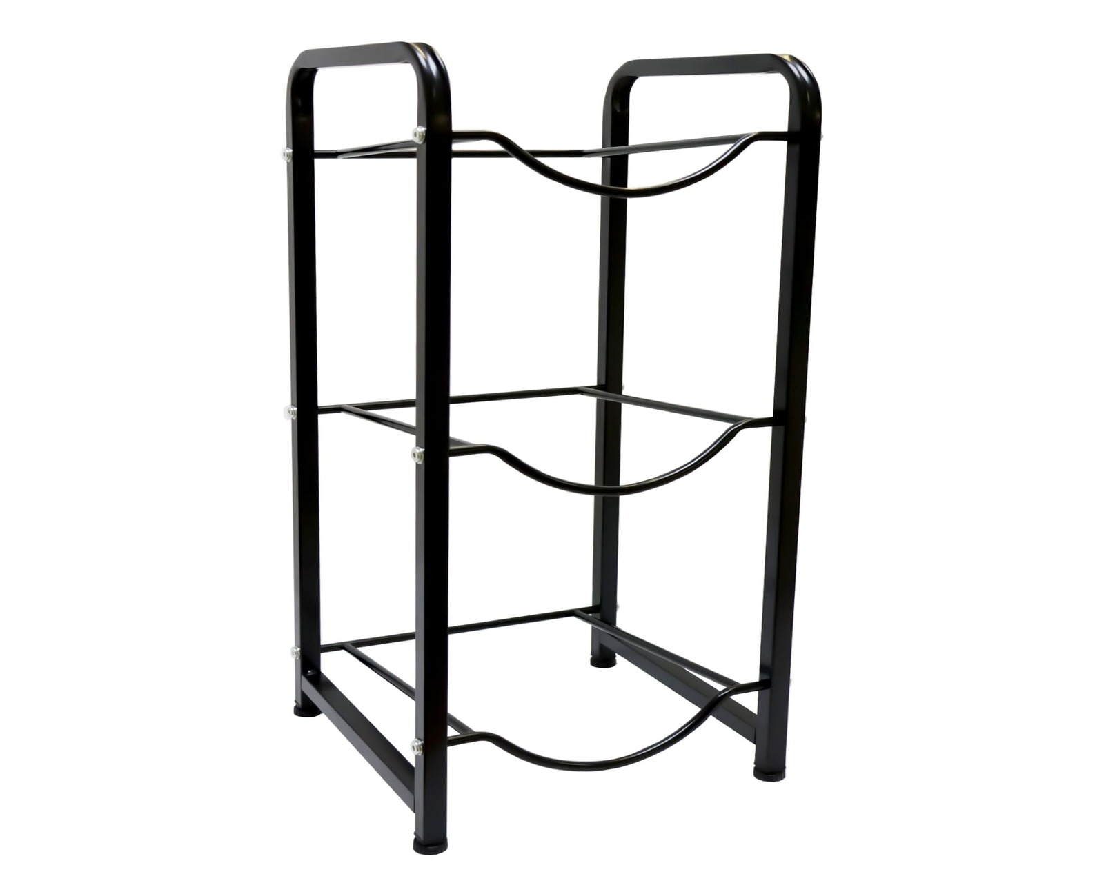 Foto 3 pulgar | Estantería Para Garrafones Mu:4life Mu-ptg-2-n Negro Con Estructura De Acero Resistente Y Desmontable Para 3 Botellas