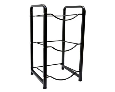 Foto 2 | Estantería Para Garrafones Mu:4life Mu-ptg-2-n Negro Con Estructura De Acero Resistente Y Desmontable Para 3 Botellas