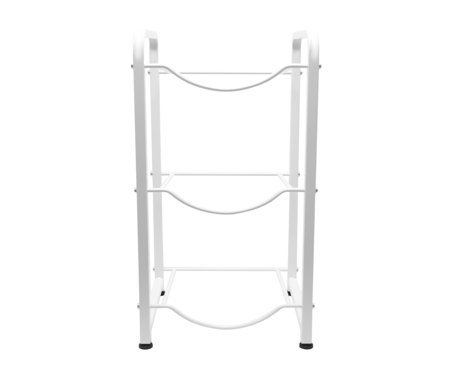 Foto 2 | Estantería Para Garrafones Mu:4life Mu-ptg-2-b Blanco Con Estructura De Acero Resistente Y Desmontable Para 3 Botellas