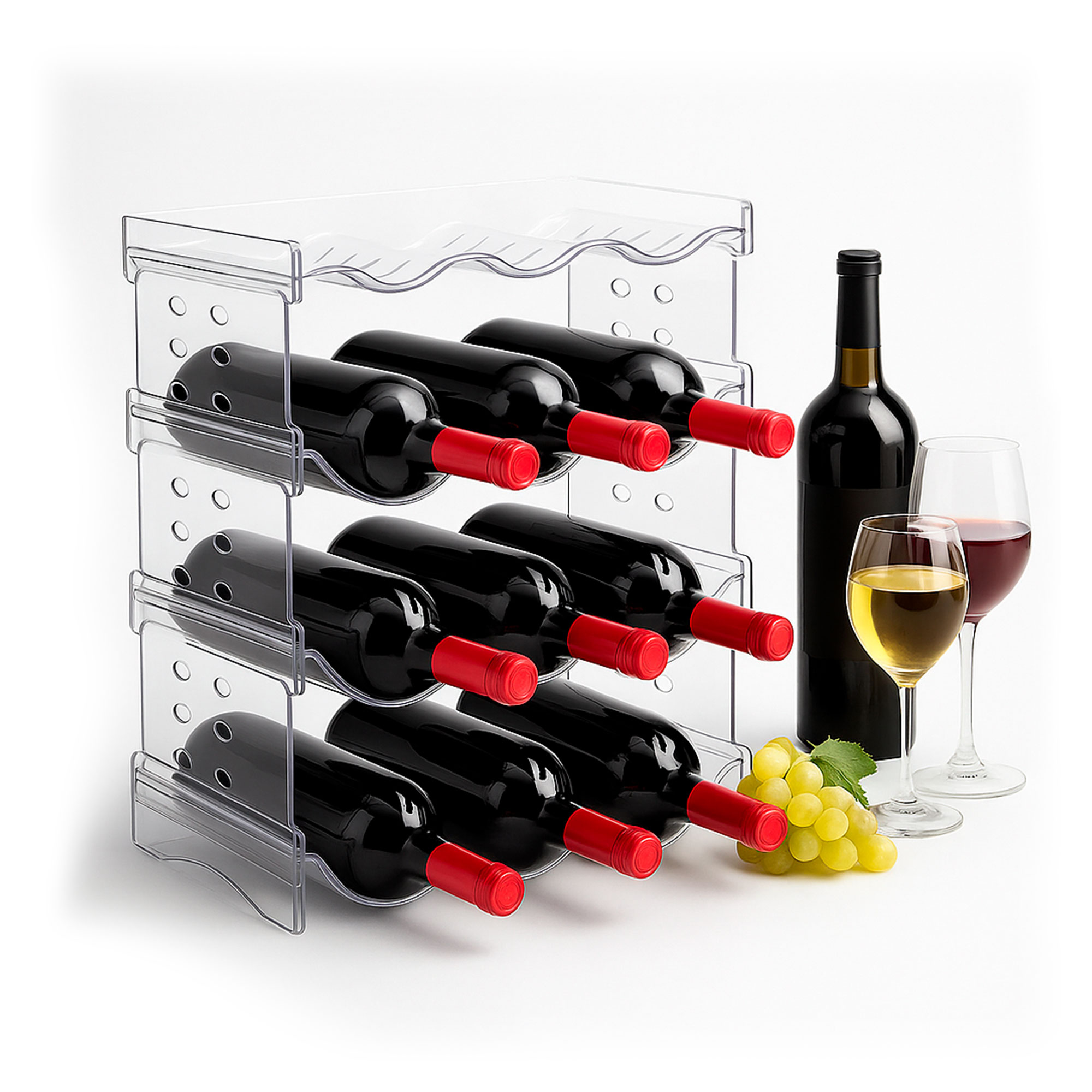 Foto 2 pulgar | Estante Organizador  Organizador De Vasos  Termos Y Botellas   Bluelander (12 Botellas)