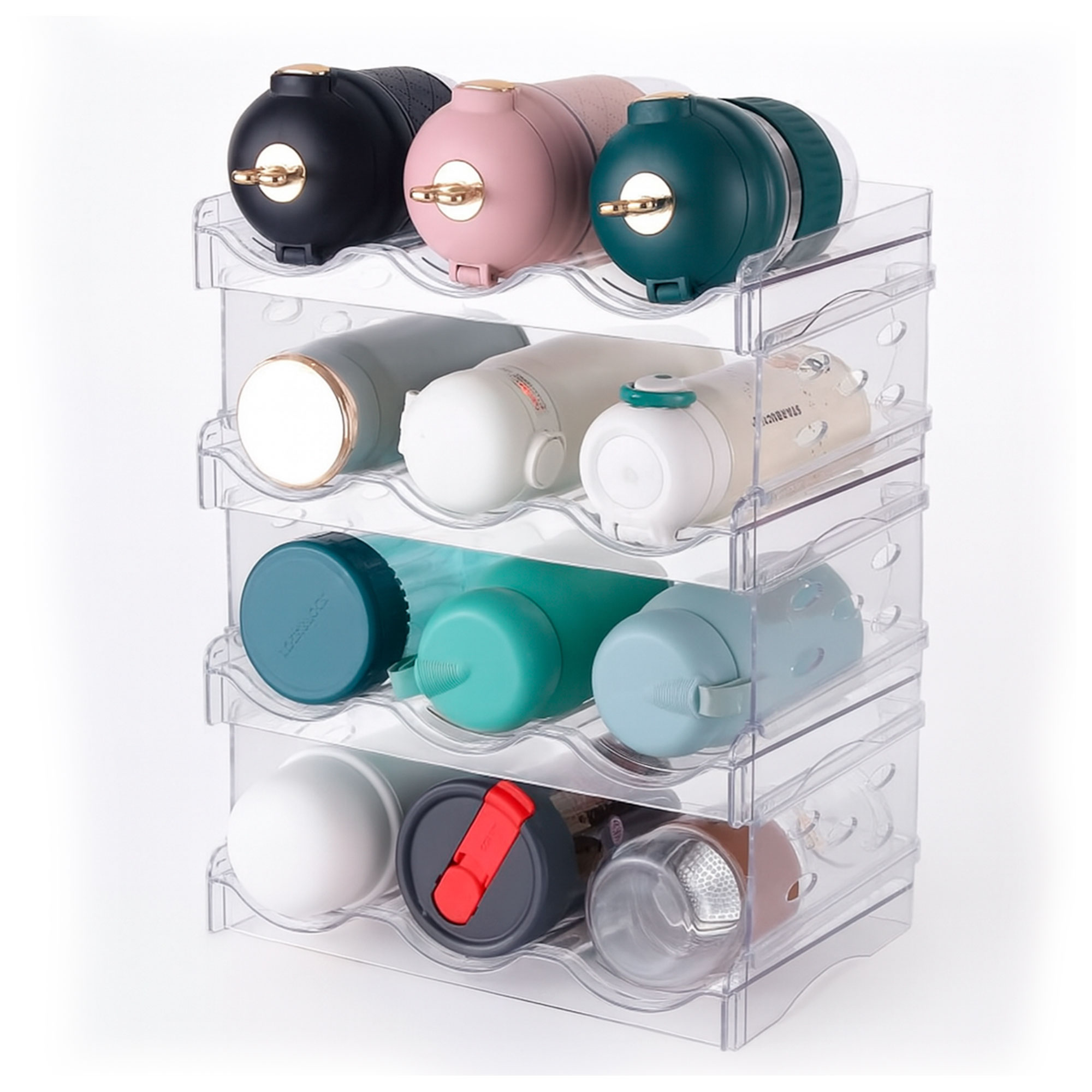 Foto 5 pulgar | Estante Organizador  Organizador De Vasos  Termos Y Botellas   Bluelander (12 Botellas)