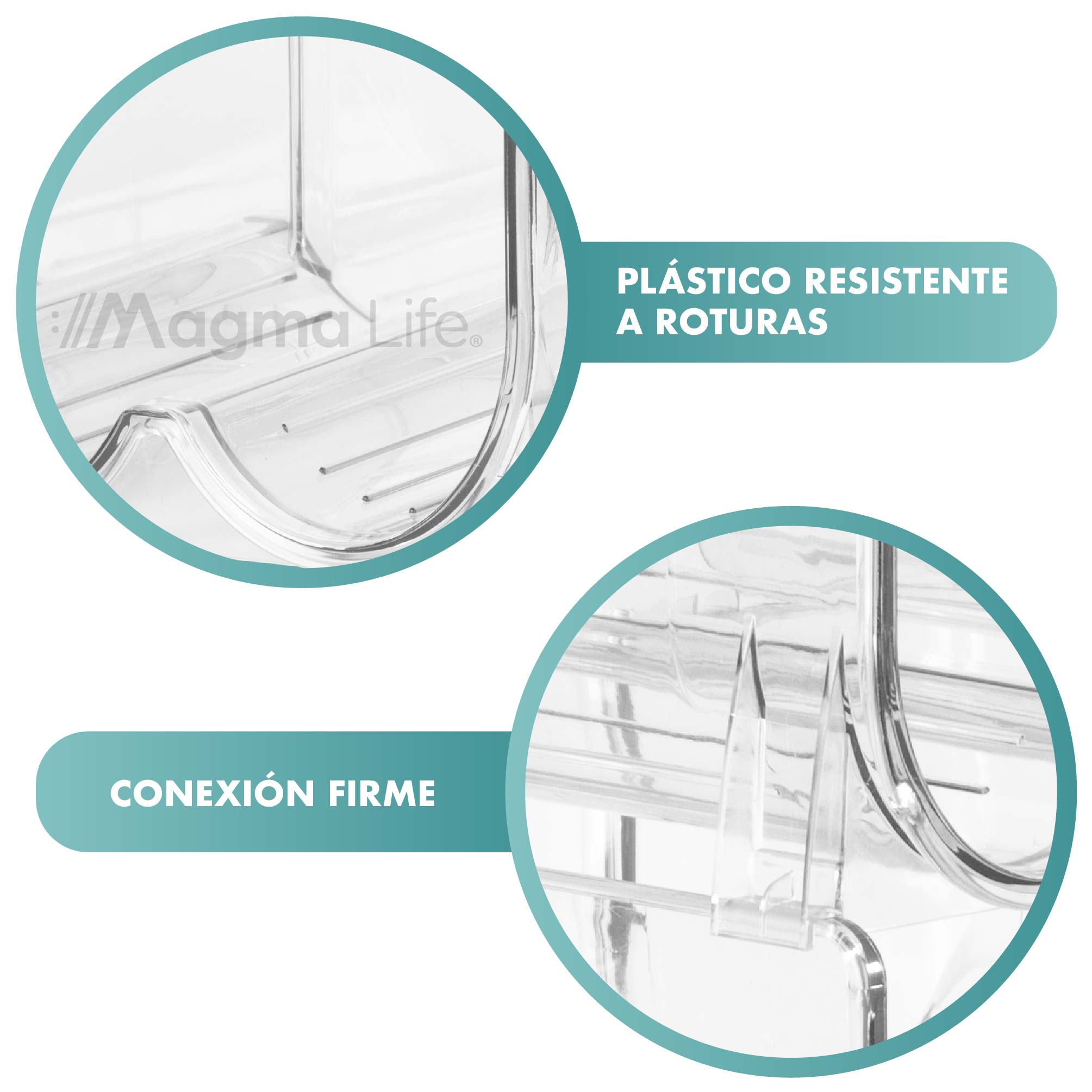 Foto 5 pulgar | Magma Life Organizador Acrílico Apilable Para 12 Botellas  Ideal Para Refrigerador O Alacena