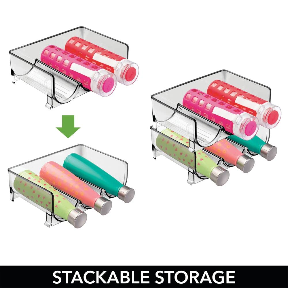 Foto 4 | Botellero Mdesign Apilable De Plástico Para 3 Botellas  Paquete De 4 - Venta Internacional.