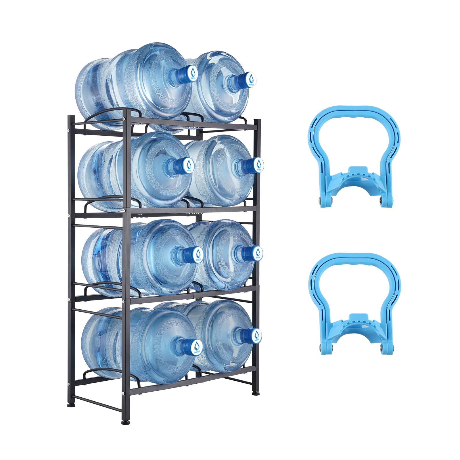 Foto 1 | Soporte Para Jarras De Agua Vevor  4 Niveles  Doble Fila  5 Galones  Negro - Venta Internacional.