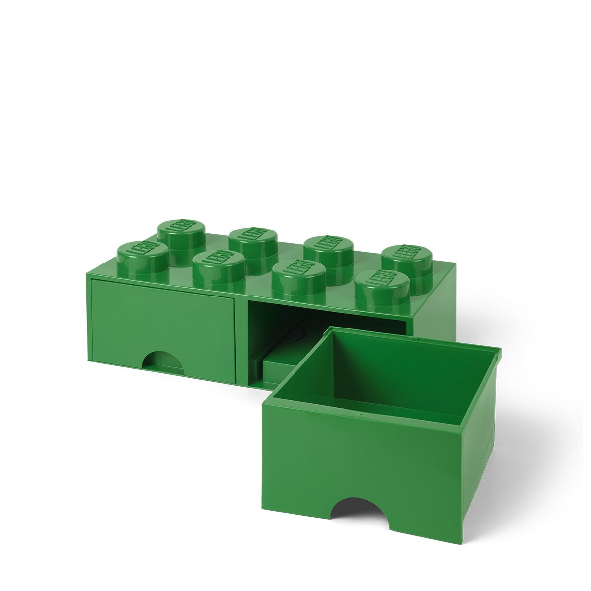 Foto 4 pulgar | Caja De Almacenamiento Lego Brick Con 8 Pomos Y 2 Cajones, Color Verde Oscuro - Venta Internacional.