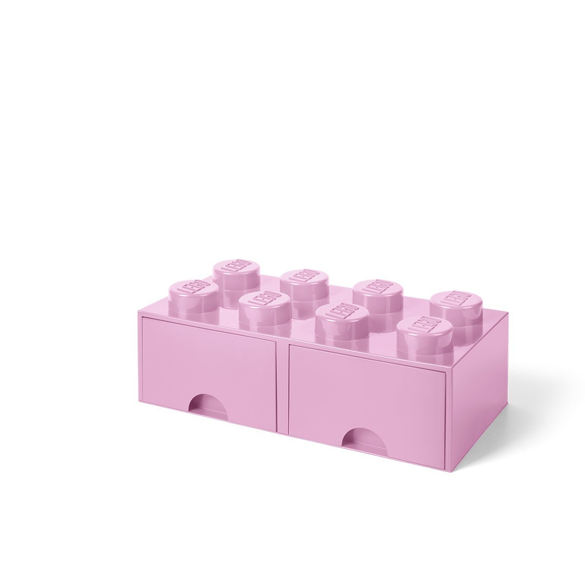 Foto 2 pulgar | Caja De Almacenamiento Lego Brick Con 8 Pomos Y 2 Cajones, Color Rosa Claro - Venta Internacional.